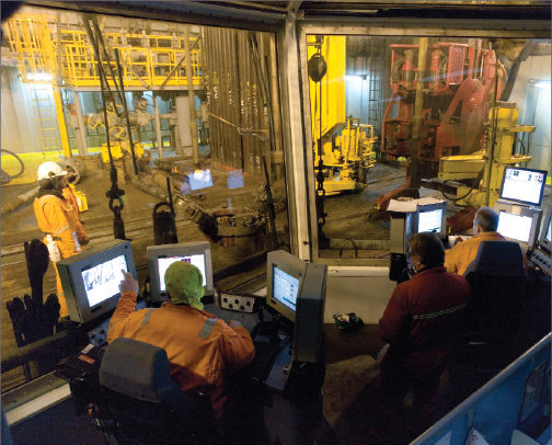 Drilling Equipment On An Offshore Jackup Drilling Rig Intrepid