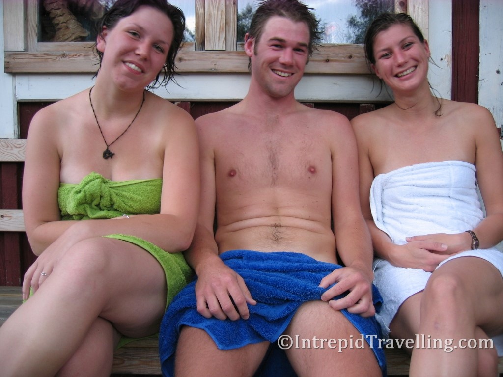 amateur in the sauna